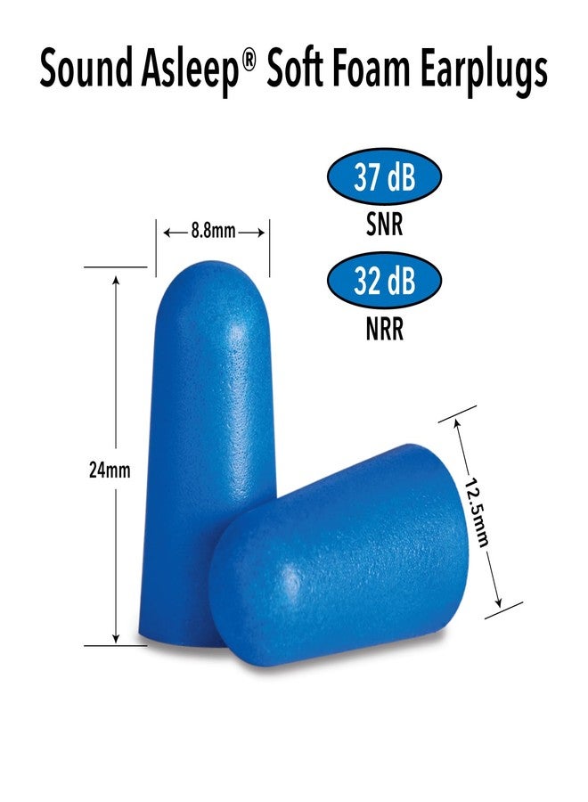 Mack's Mack’s Sound Asleep Soft Foam Earplugs, 12 Pair – 32dB High NRR, Comfortable Ear Plugs for Sleeping, Snoring, Travel and Noisy Neighbors - Image 2
